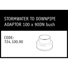 Marley Solvent Joint Stormwater to Downpipe Adapter 100 x 90DN - 724.100.90 (bush)